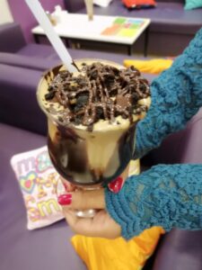 Cold Coffee with Brownie - Cafe Chokolade