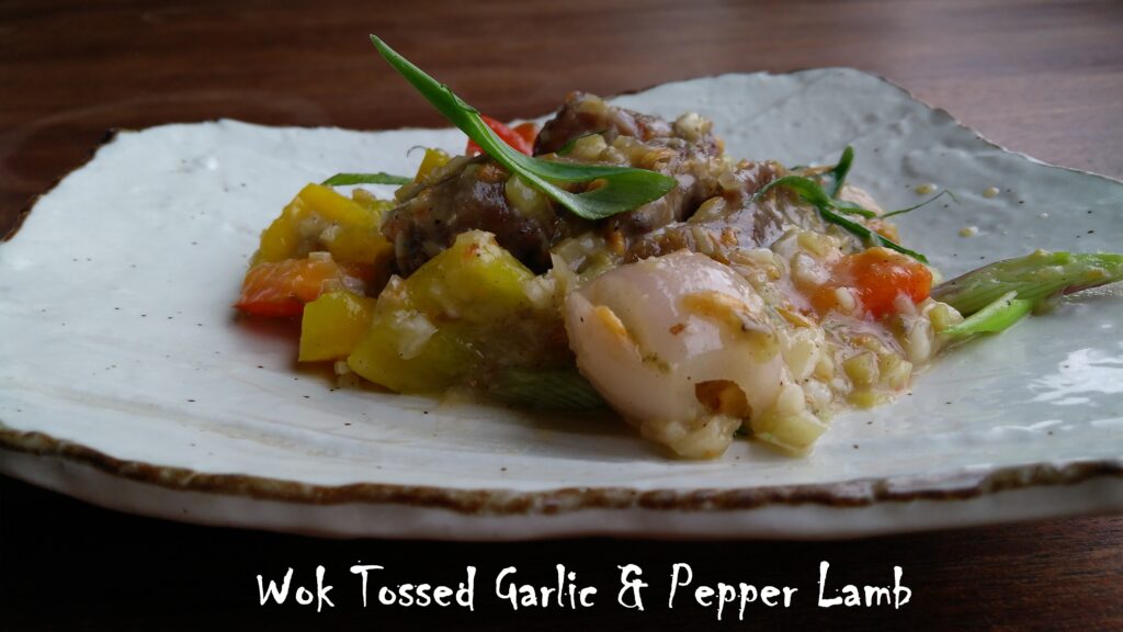 Wok Tossed Garlic & Pepper Lamb - Bombay Adda