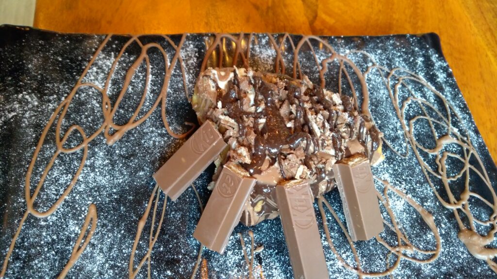 Kit kat & Chocolate Krispies Waffle - Chocolate Heaven